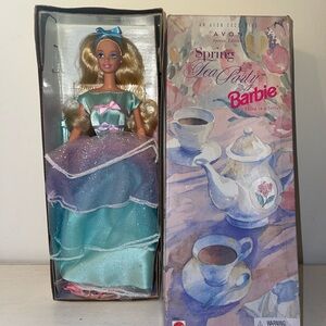 Vintage 1997 Avon Special Edition Spring Tea Party Barbie Never (Never Been Open